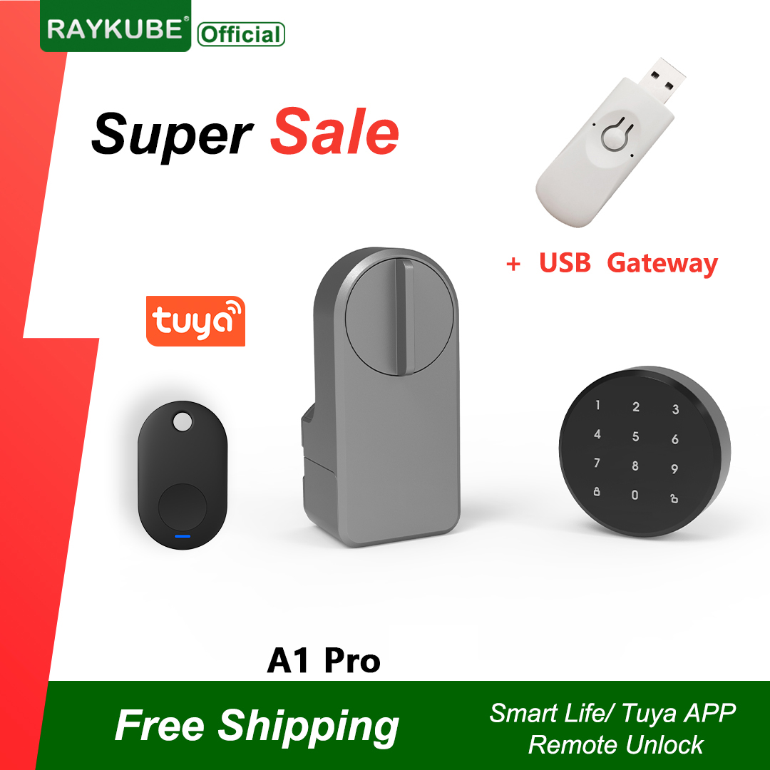 Smart Door Lock Wifi - RAYKUBE A1 Pro Tuya BEL Inteligentny