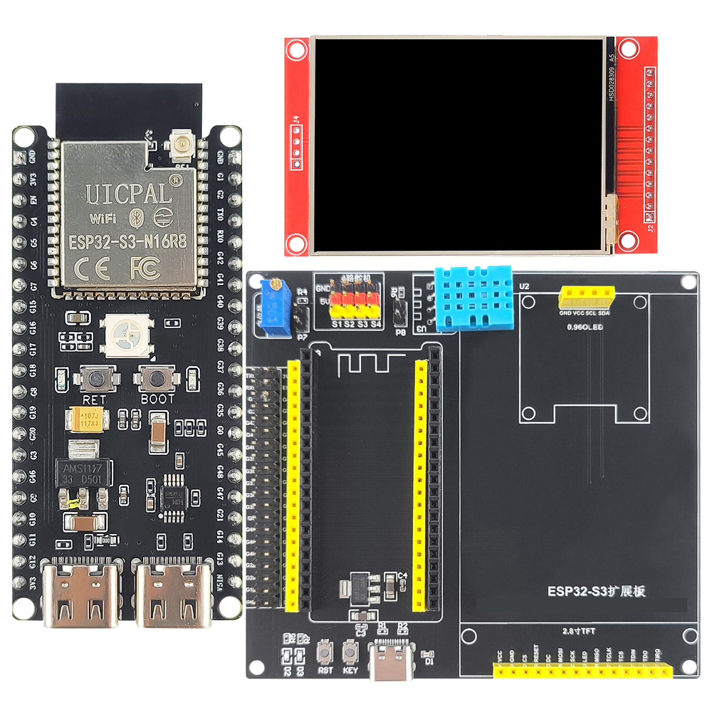 Esp32 Smart Home Kit - ESP32-S3-DevKitC-1 Zestaw płytki rozwojowej z 2,8-calowym