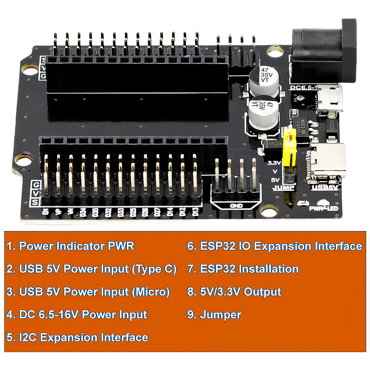 Płytka rozszerzeń ESP32-WROOM- – Esp32 Smart Home Kit recenzja i cena