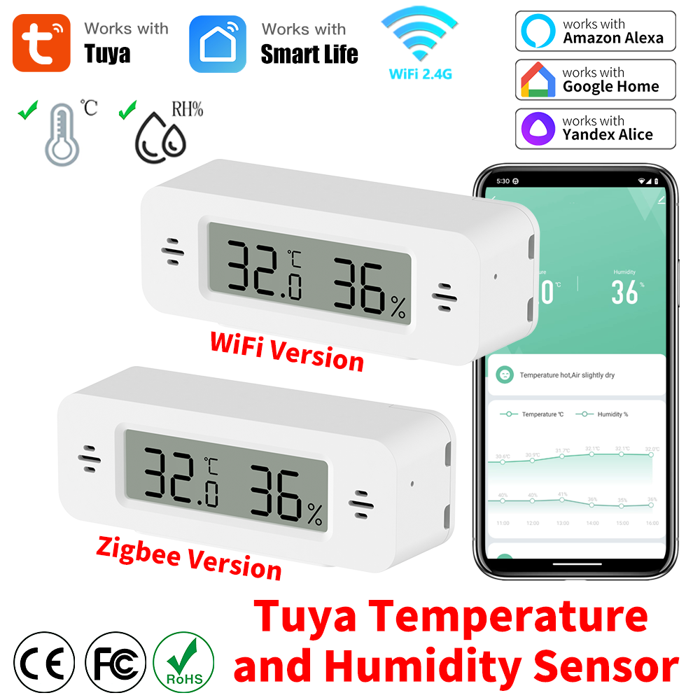 Tuya WiFi/Zigbee czujnik tempe – Smart Home Automation Kit recenzja i cena
