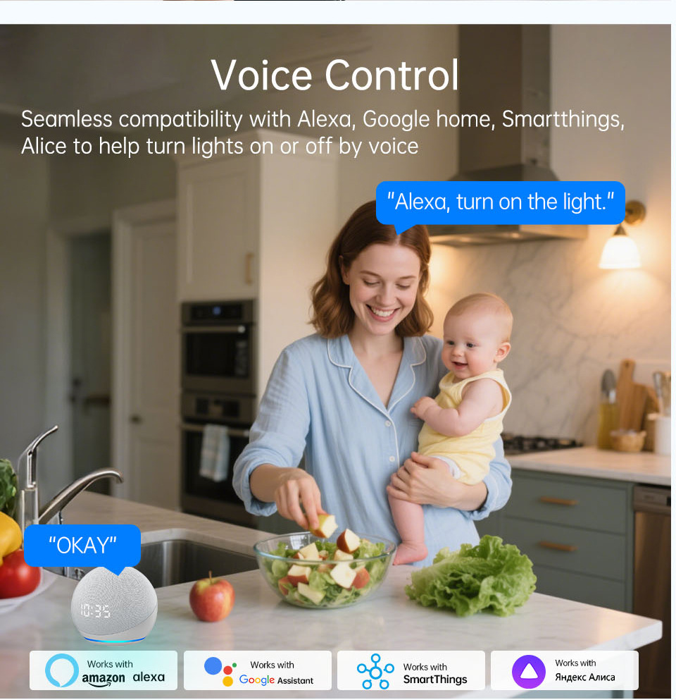 1 2 3 4 Gang WiFi RF 433mhz Do – Smart Light Switch Wifi recenzja i cena
