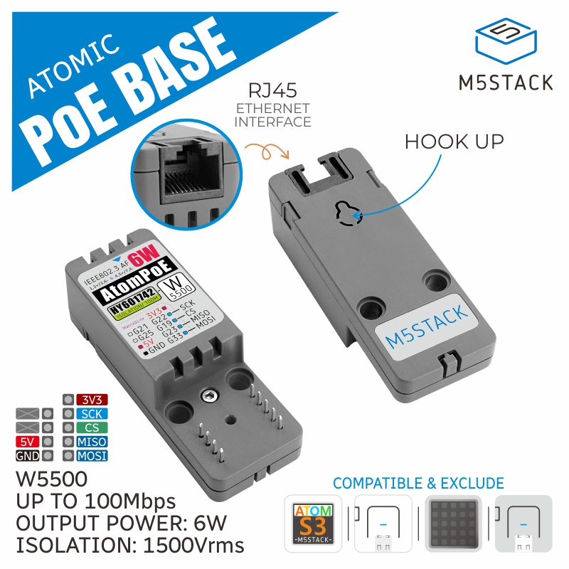Oficjalna baza ATOMIC PoE M5St – Electronics Project Kit recenzja i cena